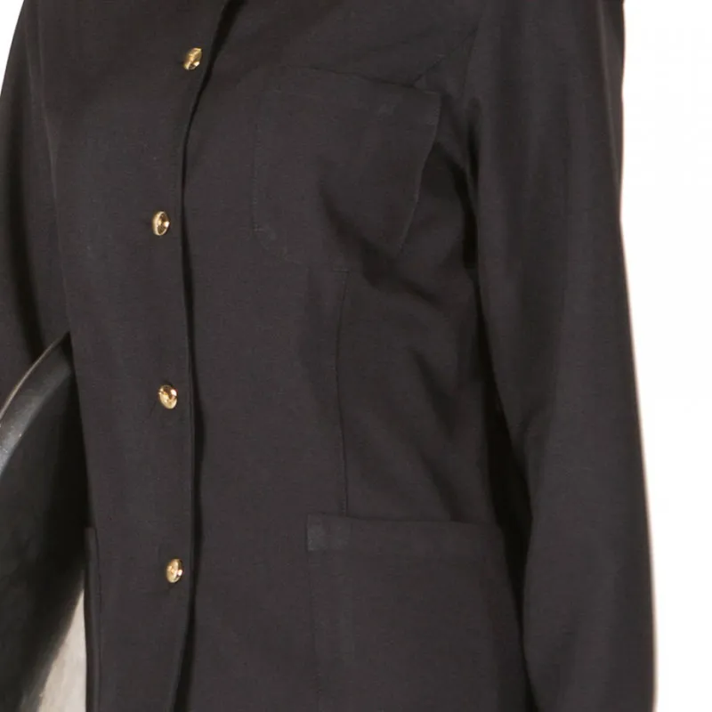 CHAQUETA HOSTELERíA MUJER MAO NEGRA CON BOTóN DORADO  GARY'S