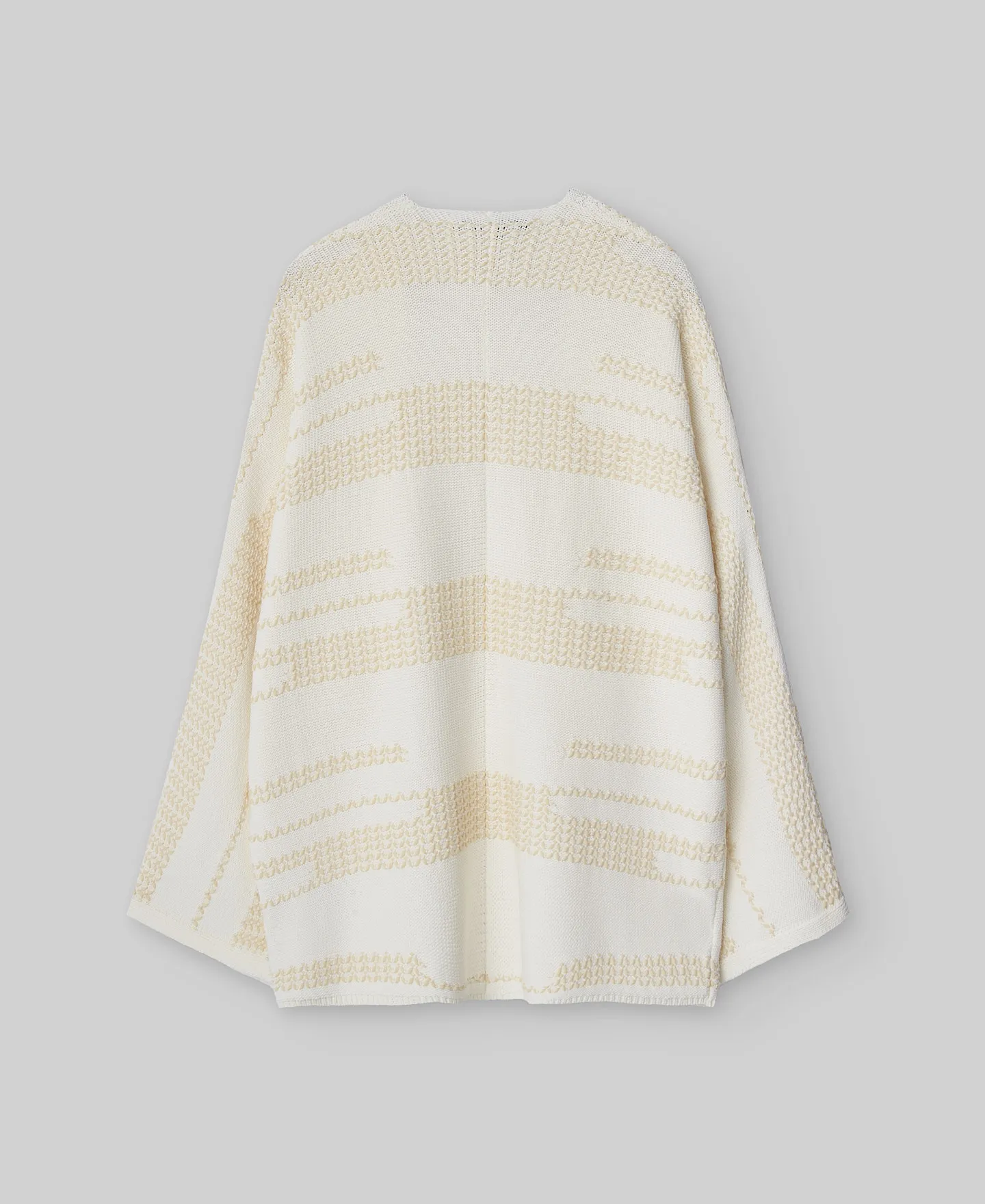 Chaqueta jacquard crudo mujer