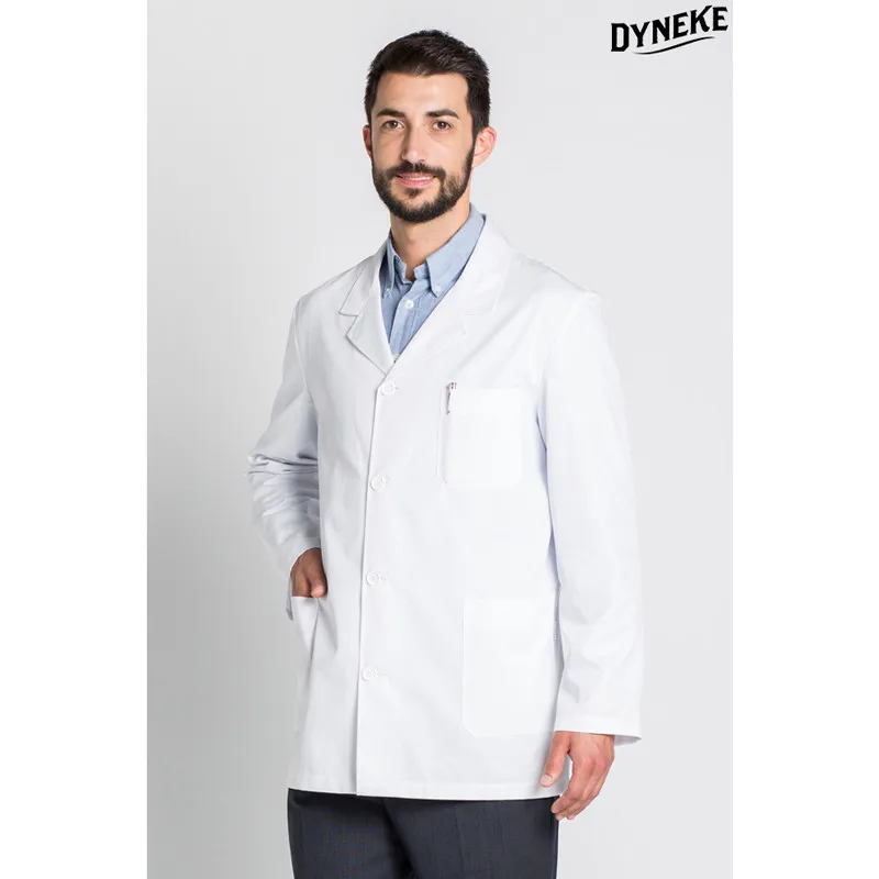 CHAQUETA LABORAL BLANCA CON SOLAPA  DYNEKE