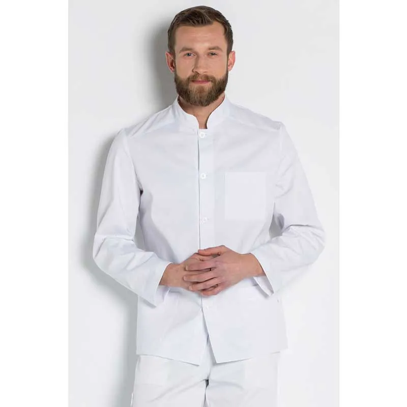 CHAQUETA LABORAL BáSICA BLANCA CON BOTONES  DYNEKE