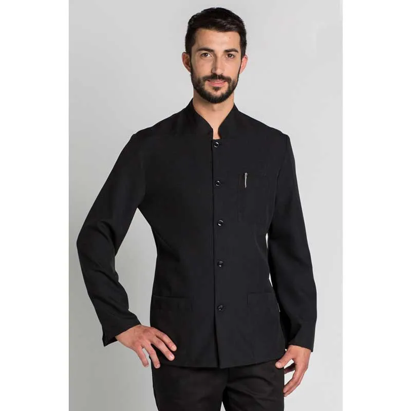 CHAQUETA LABORAL BáSICA NEGRA CON BOTONES  DYNEKE