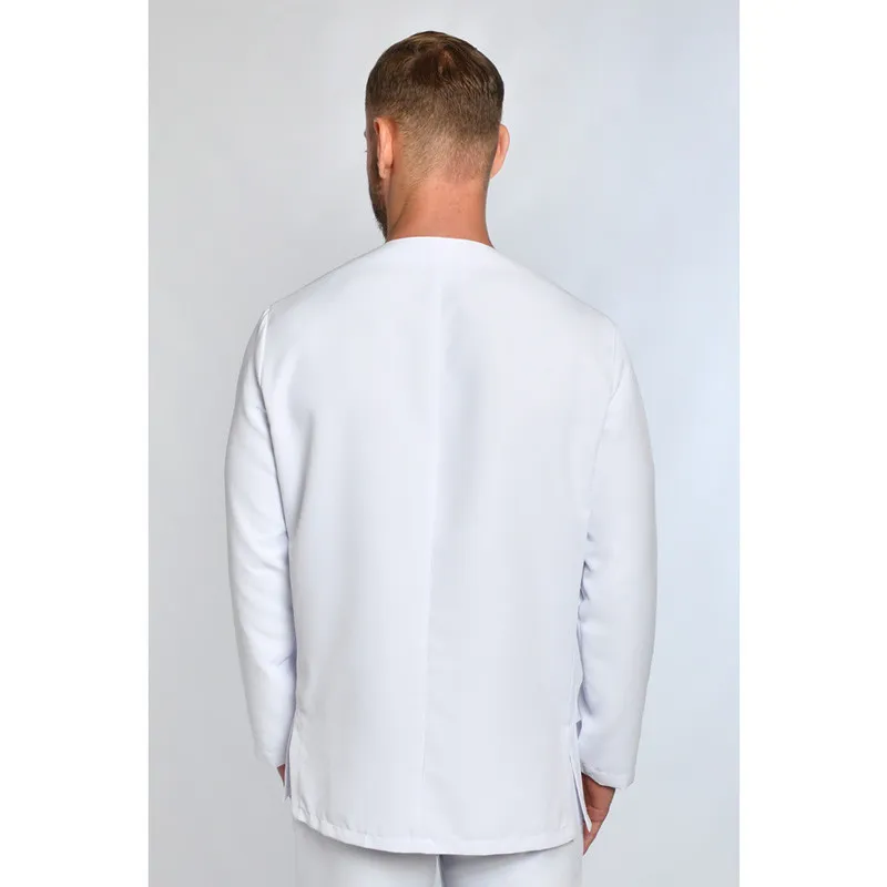 CHAQUETA LABORAL DE HOMBRE MICROFIBRA BLANCA  DYNEKE