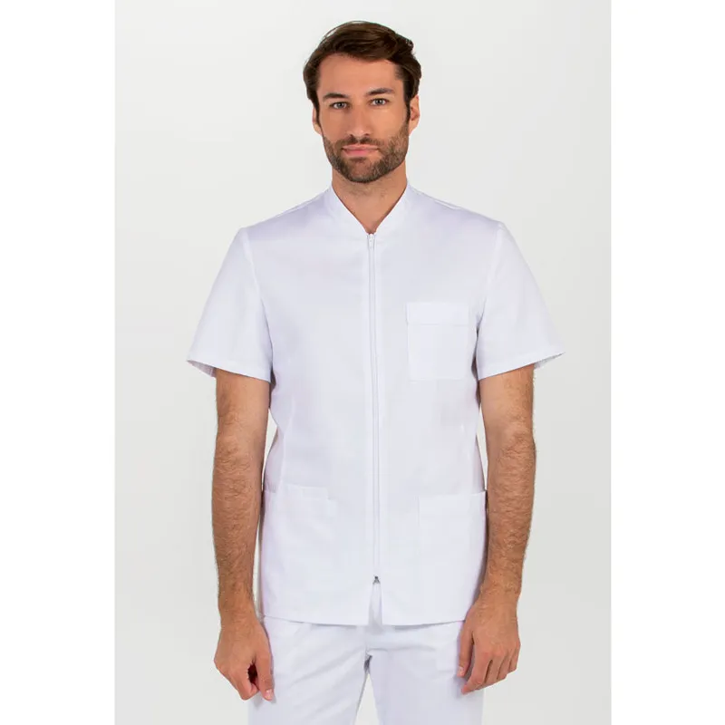 CHAQUETA LABORAL HOMBRE MANGA CORTA BLANCA  DYNEKE