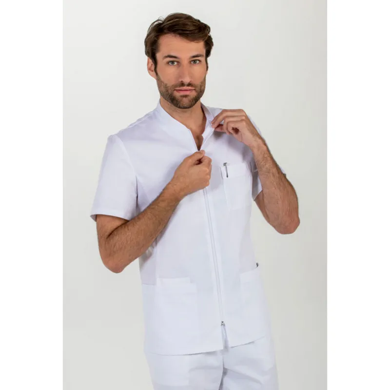 CHAQUETA LABORAL HOMBRE MANGA CORTA BLANCA  DYNEKE