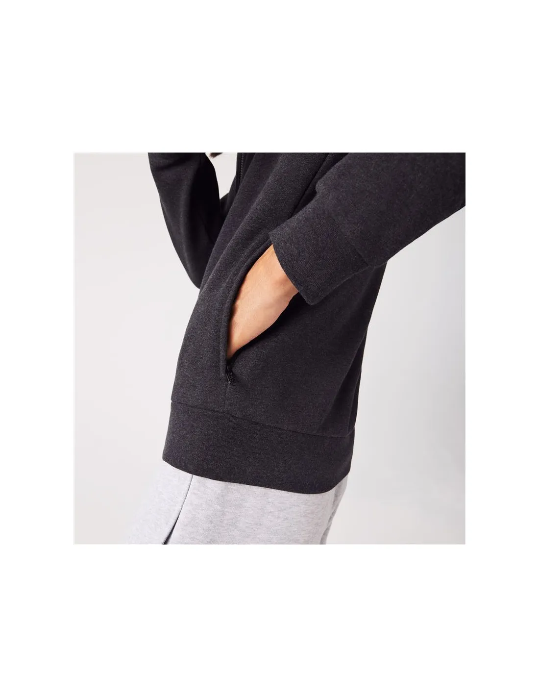 Chaqueta Lacoste Regular Fit Felpa Hombre Gris