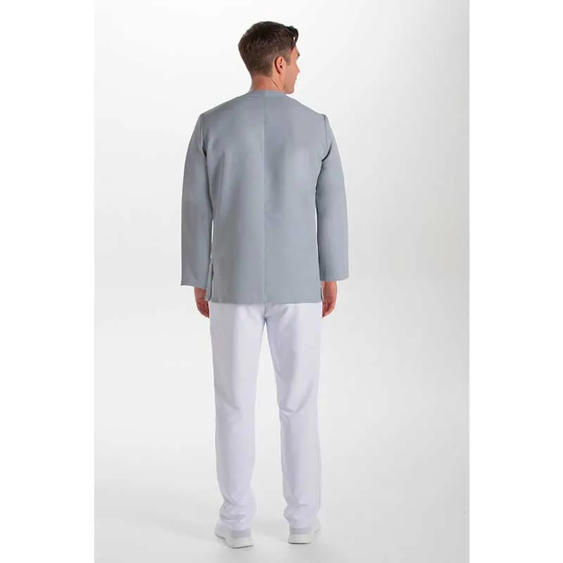 CHAQUETA MANGA LARGA GRIS CON DETALLE BLANCO  DYNEKE