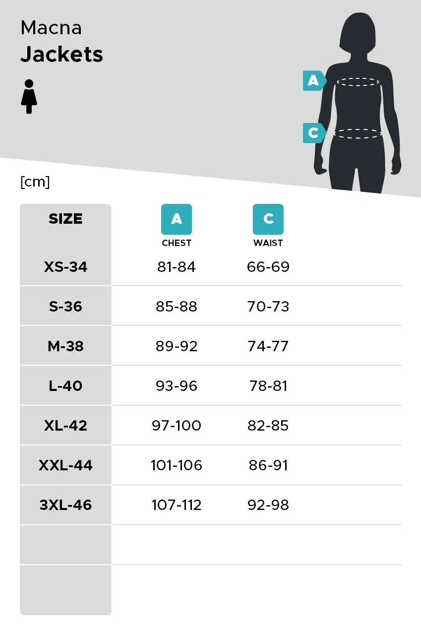 Chaqueta Mujer Calefactada Macna Ascent Negra