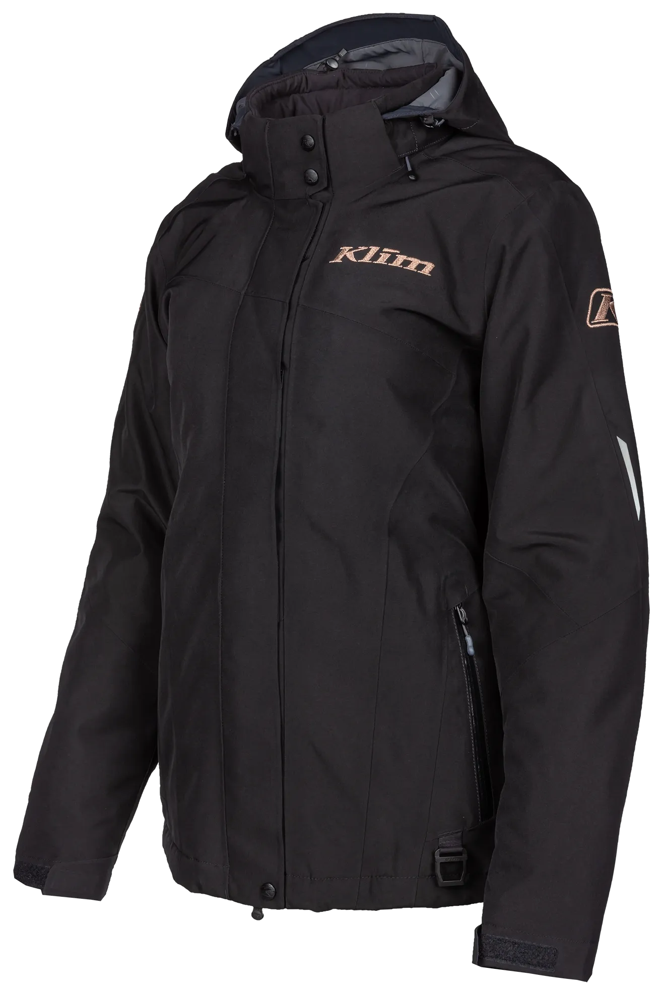 CHAQUETA MUJER KLIM ALLURE NEGROROSA DORADO