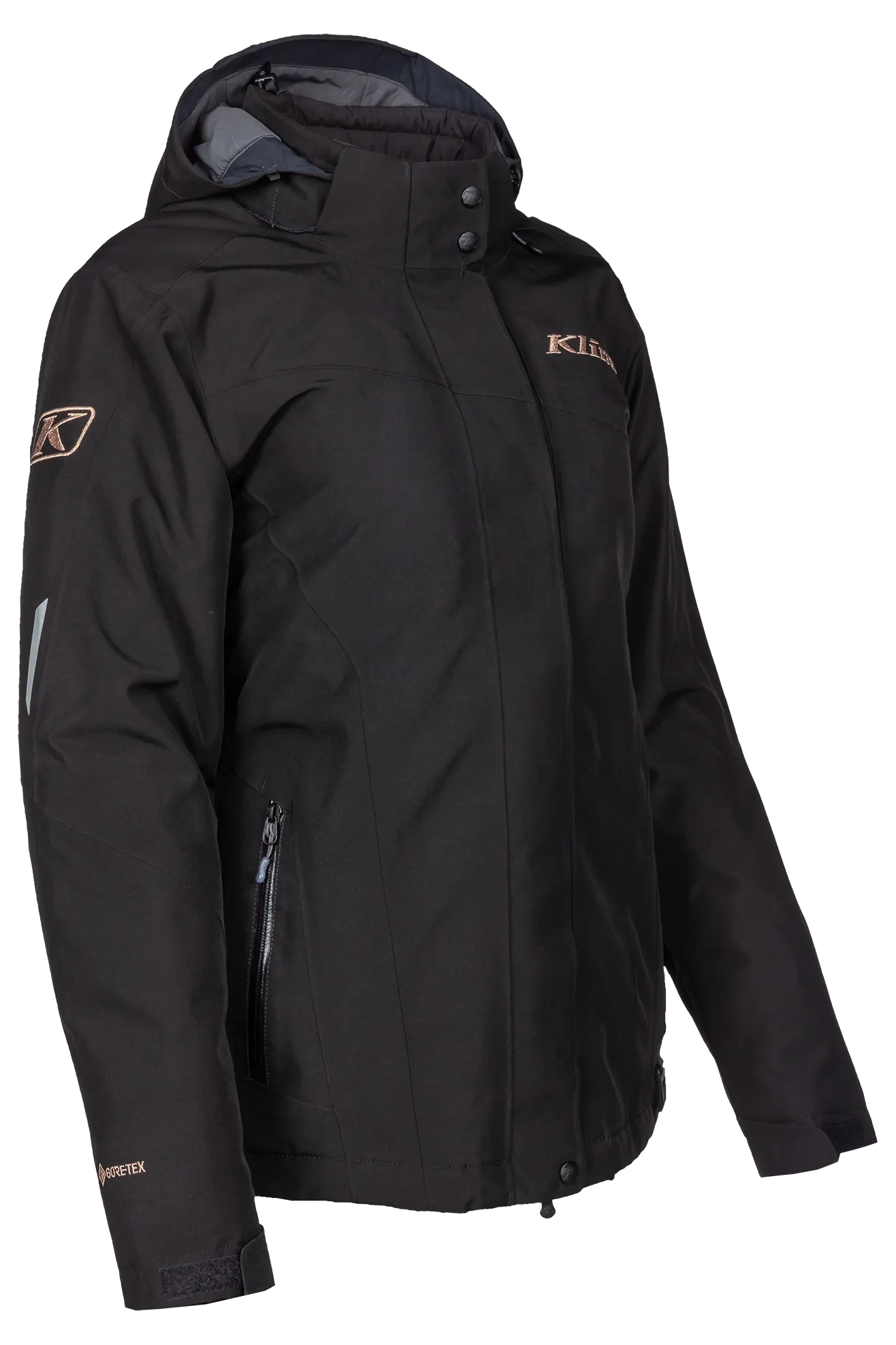 CHAQUETA MUJER KLIM ALLURE NEGROROSA DORADO