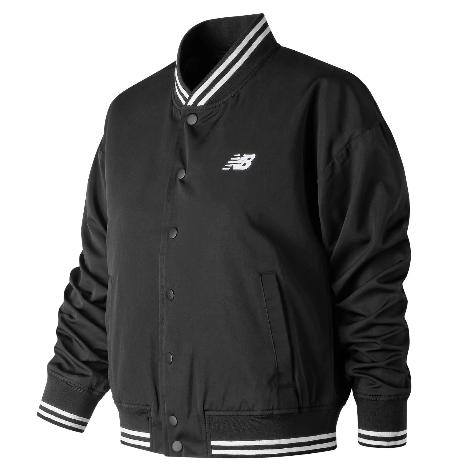 Chaqueta Mujer New Balance Essentials Stadium Negra
