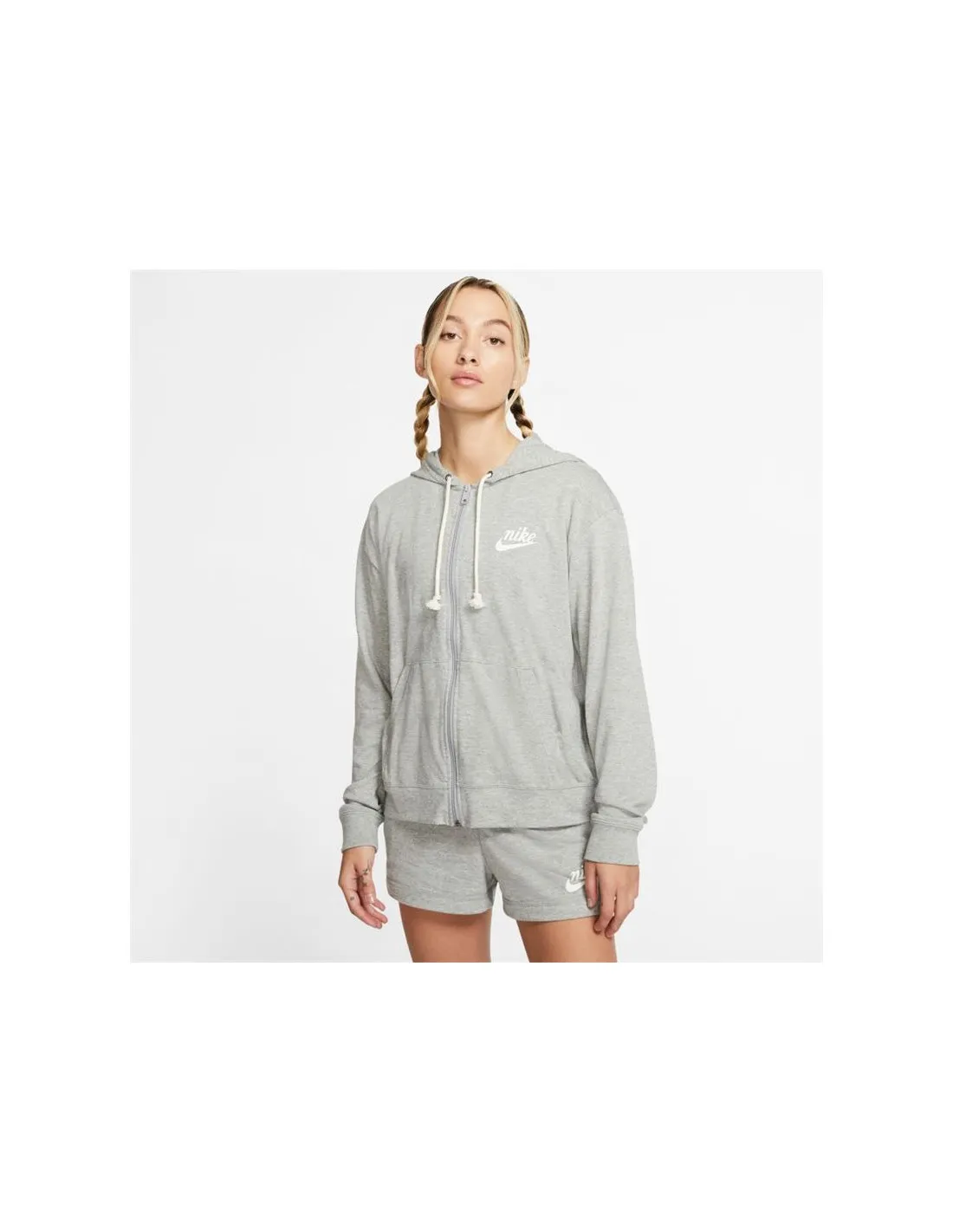 Chaqueta Nike Sportswear Gym Vintage Mujer Gris