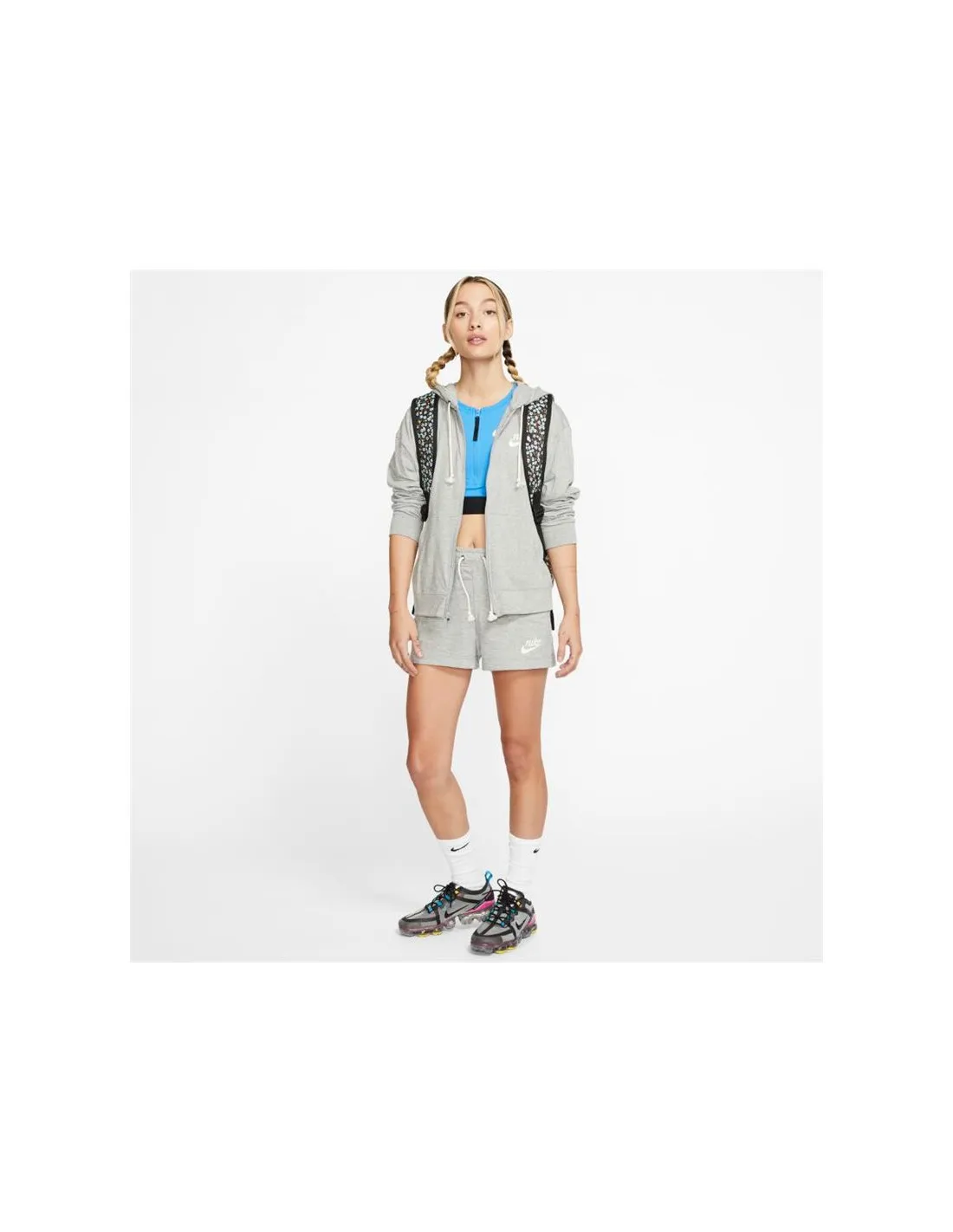 Chaqueta Nike Sportswear Gym Vintage Mujer Gris
