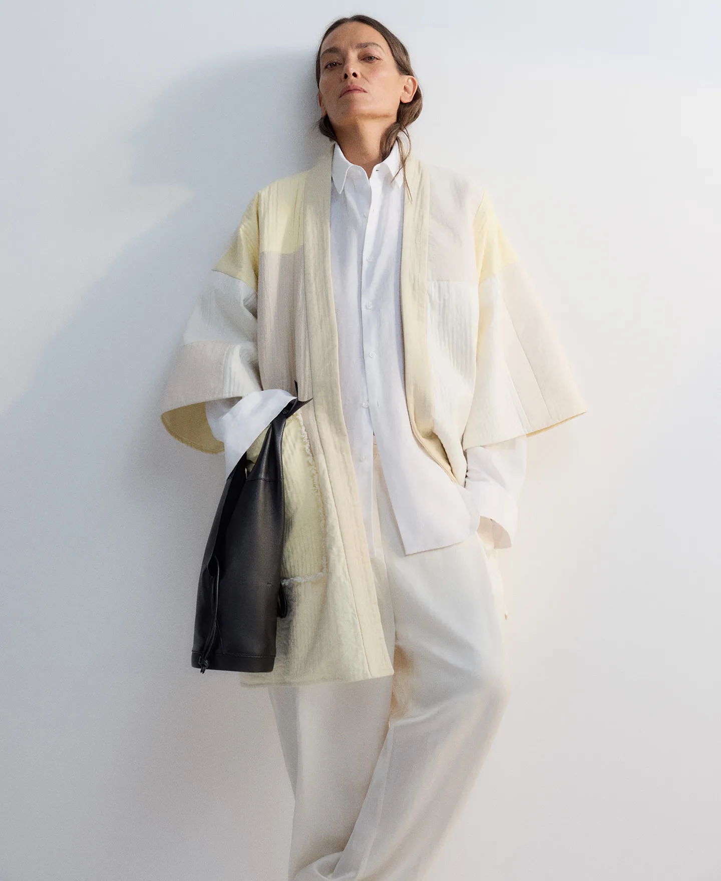 Chaqueta patchwork en algodón mujer
