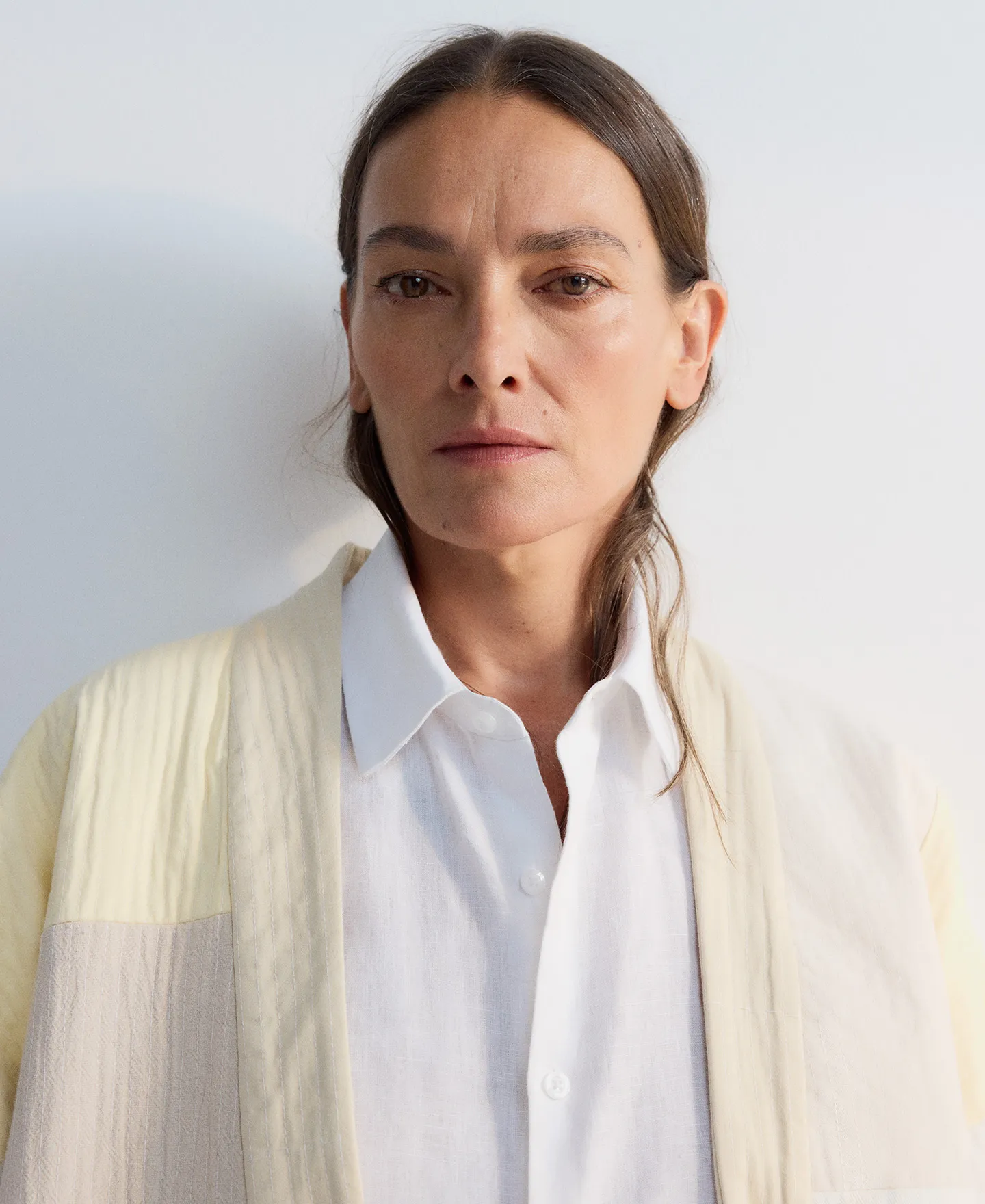 Chaqueta patchwork en algodón mujer