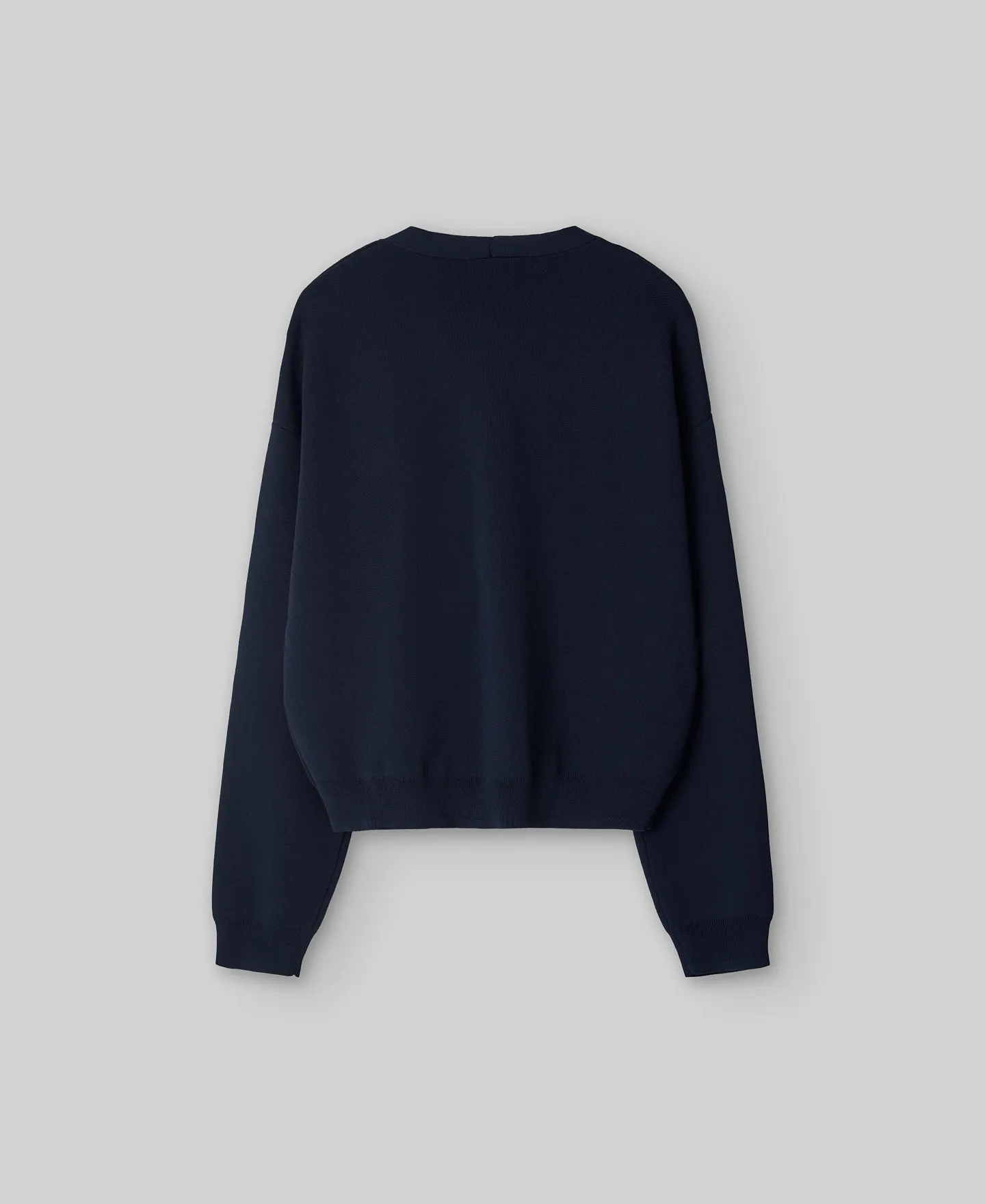 Chaqueta punto goma azul marino mujer