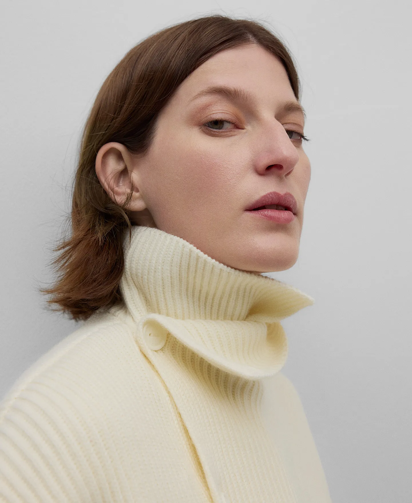 Chaqueta punto perlado lana merino mujer