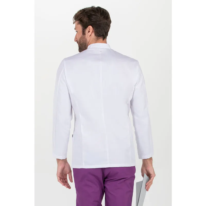CHAQUETA SANIDAD MANGA LARGA CONTRASTE MORADO  DYNEKE