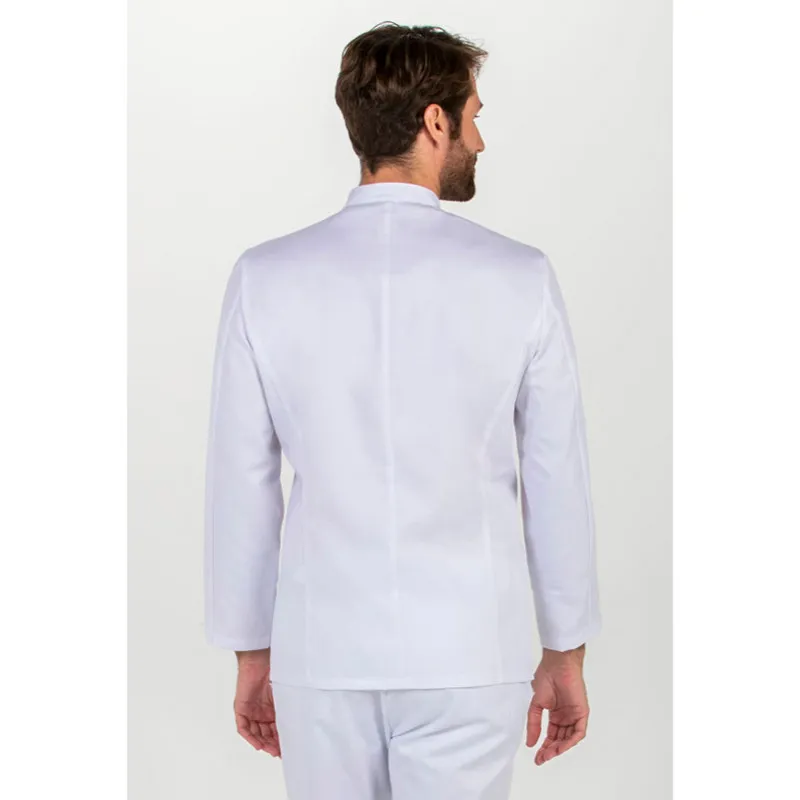 CHAQUETA SANIDAD MANGA LARGA VIVO BLANCO  DYNEKE