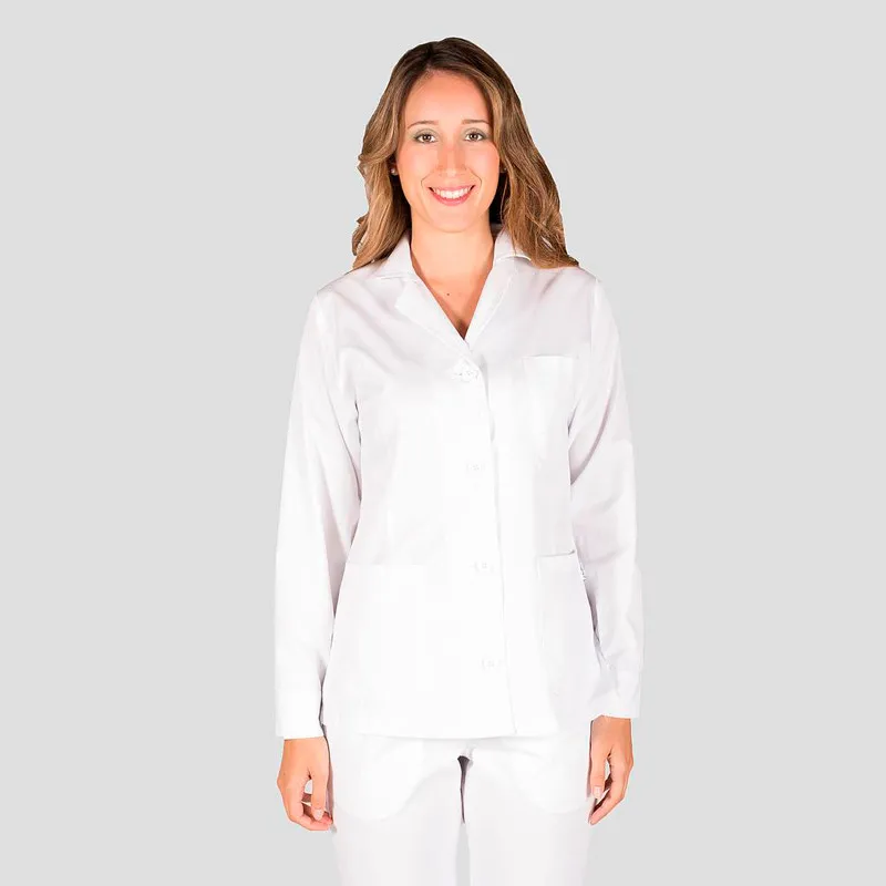 CHAQUETA SANITARIA DE MUJER PUñOS ABOTONADOS  GARY'S