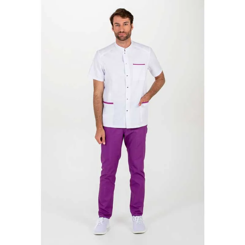 CHAQUETA SANITARIA HOMBRE VIVO MORADO  DYNEKE
