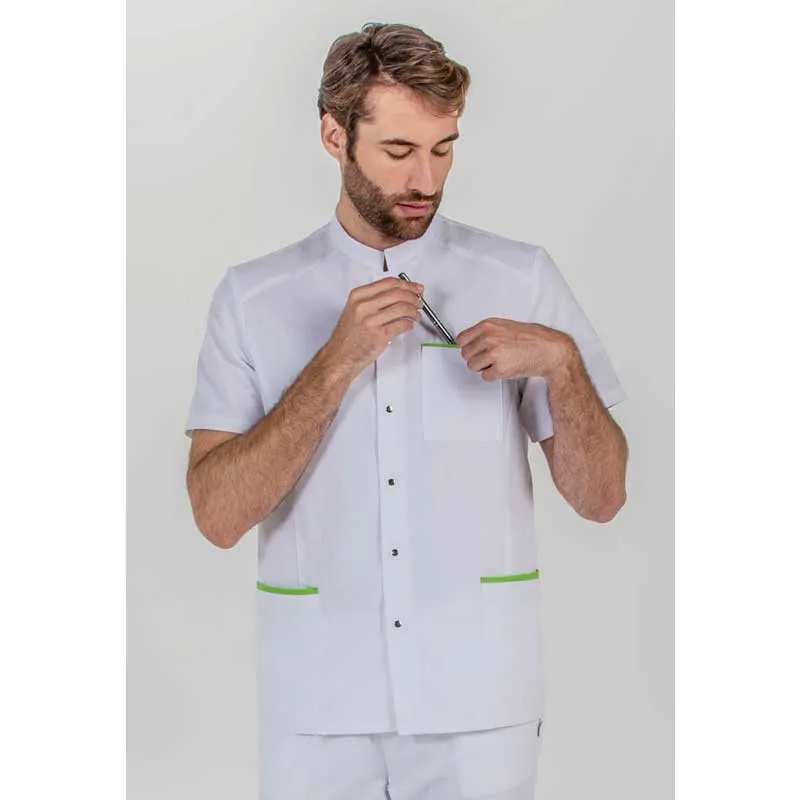 CHAQUETA SANITARIA HOMBRE VIVO PISTACHO  DYNEKE