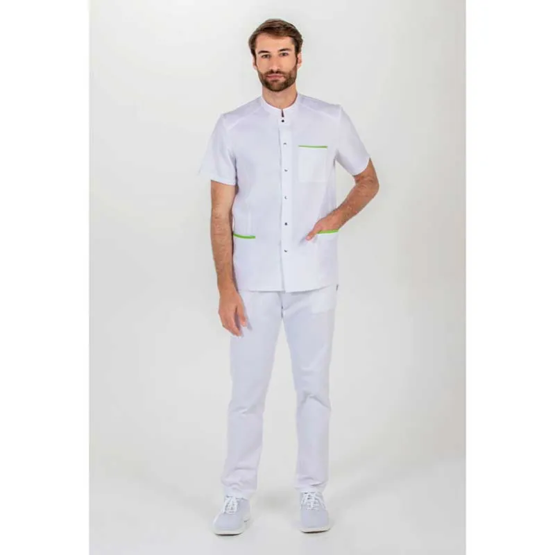 CHAQUETA SANITARIA HOMBRE VIVO PISTACHO  DYNEKE