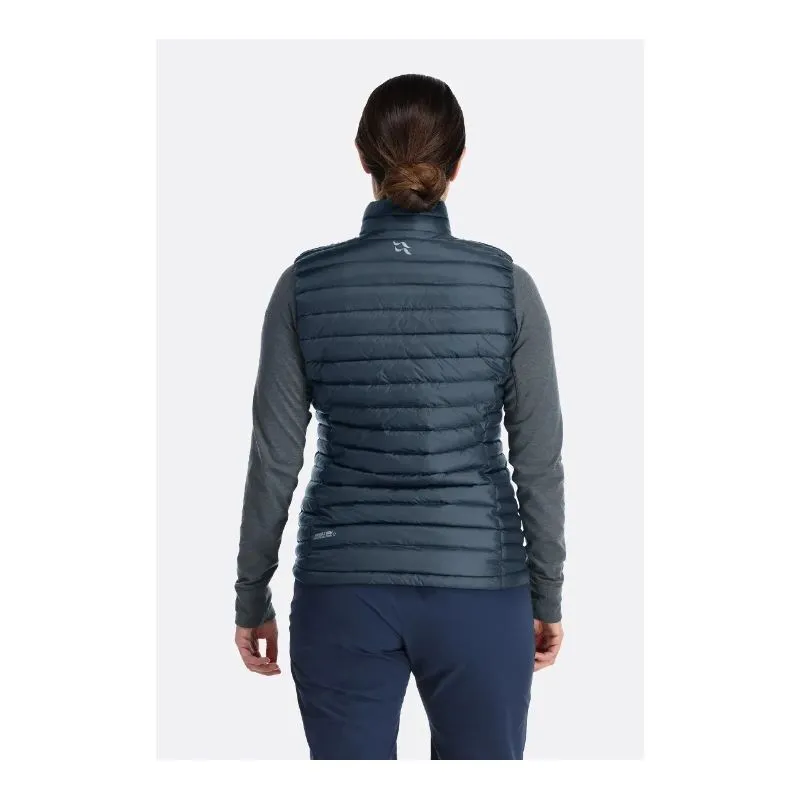Chaqueta sin mangas para mujer Rab Chaleco ultraligero (Acero)