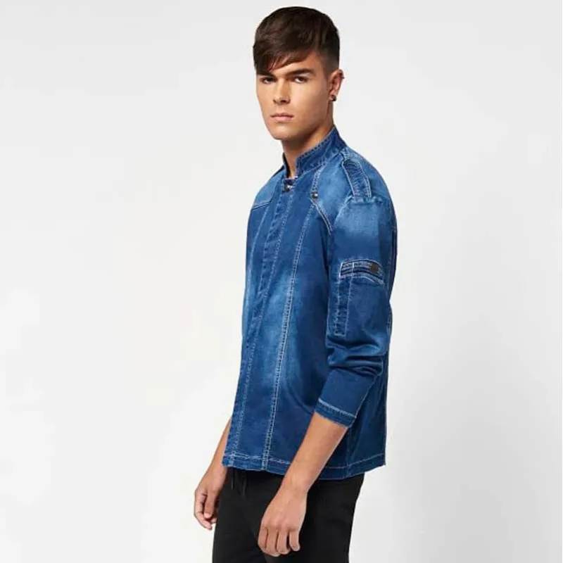 CHAQUETILLA COCINERO PUNTO DENIM SLIM FIT  MONZA