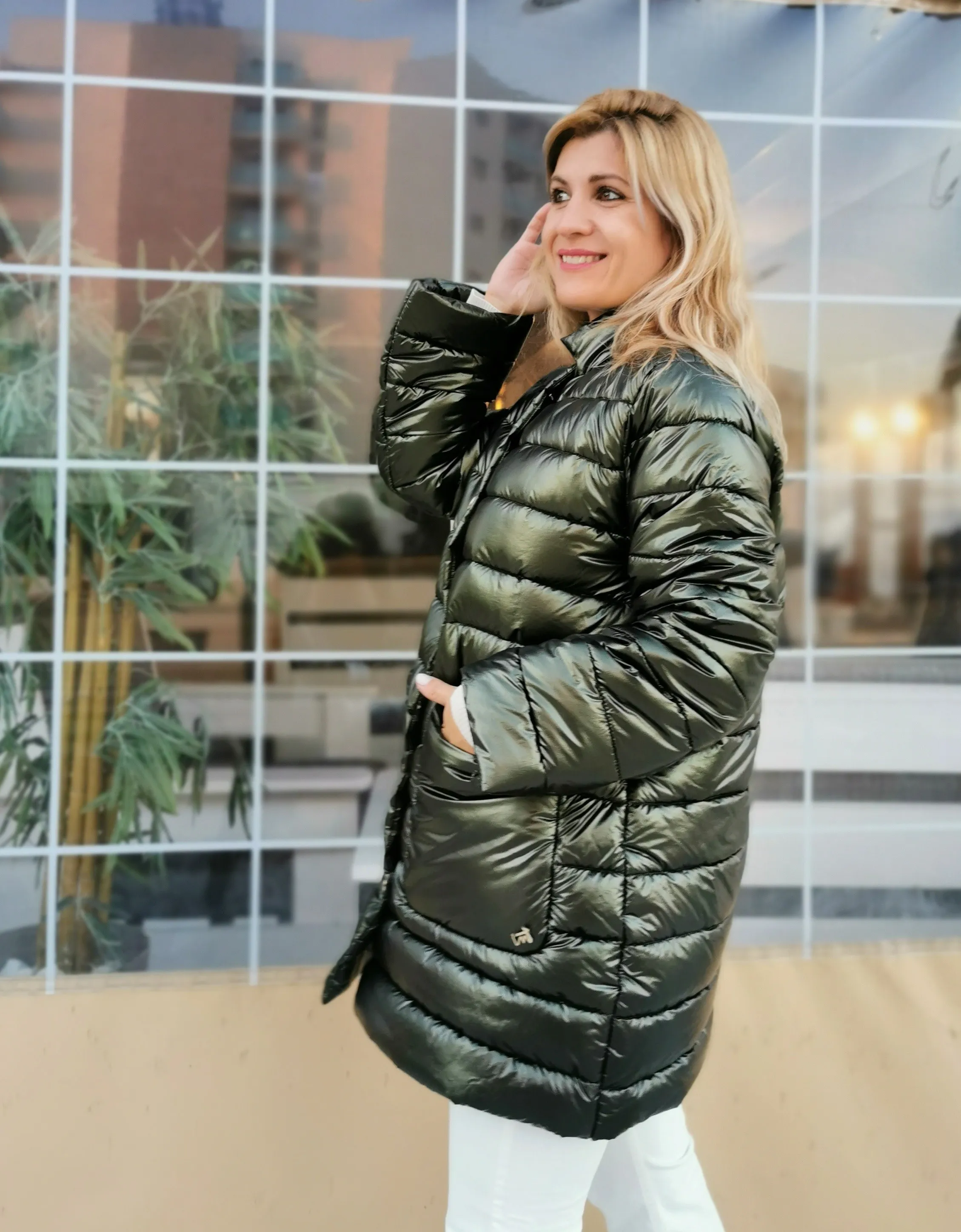Chaqueton acolchado con bufanda Lola Casademunt