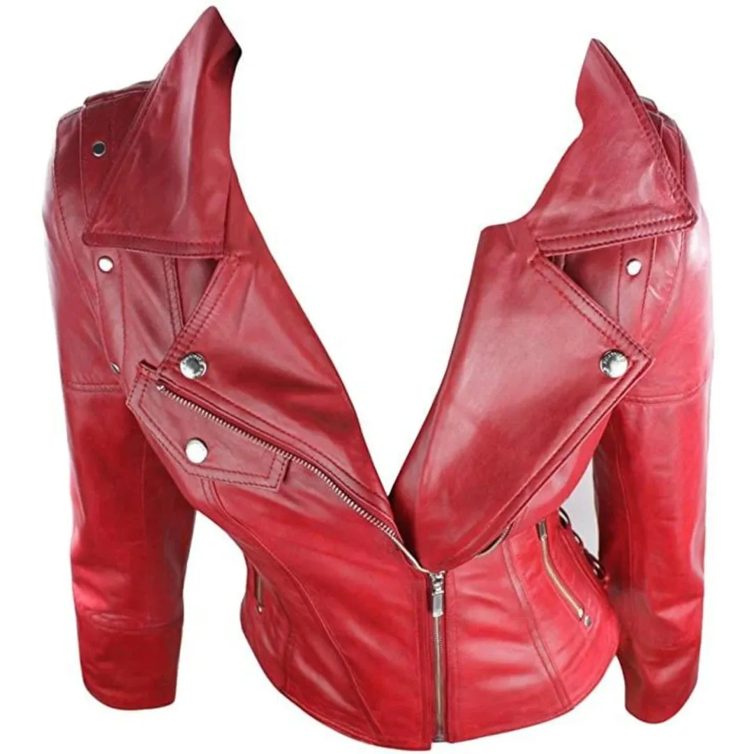 Ciclismo de cuero de cuero 100% para mujeres Rock Black Rock