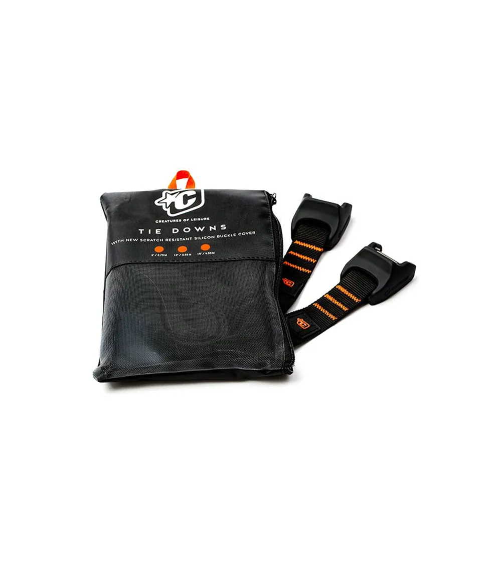 CINCHA CREATURES TIE DOWNSILICON 15  (4.55M)  BLACK ORANGE