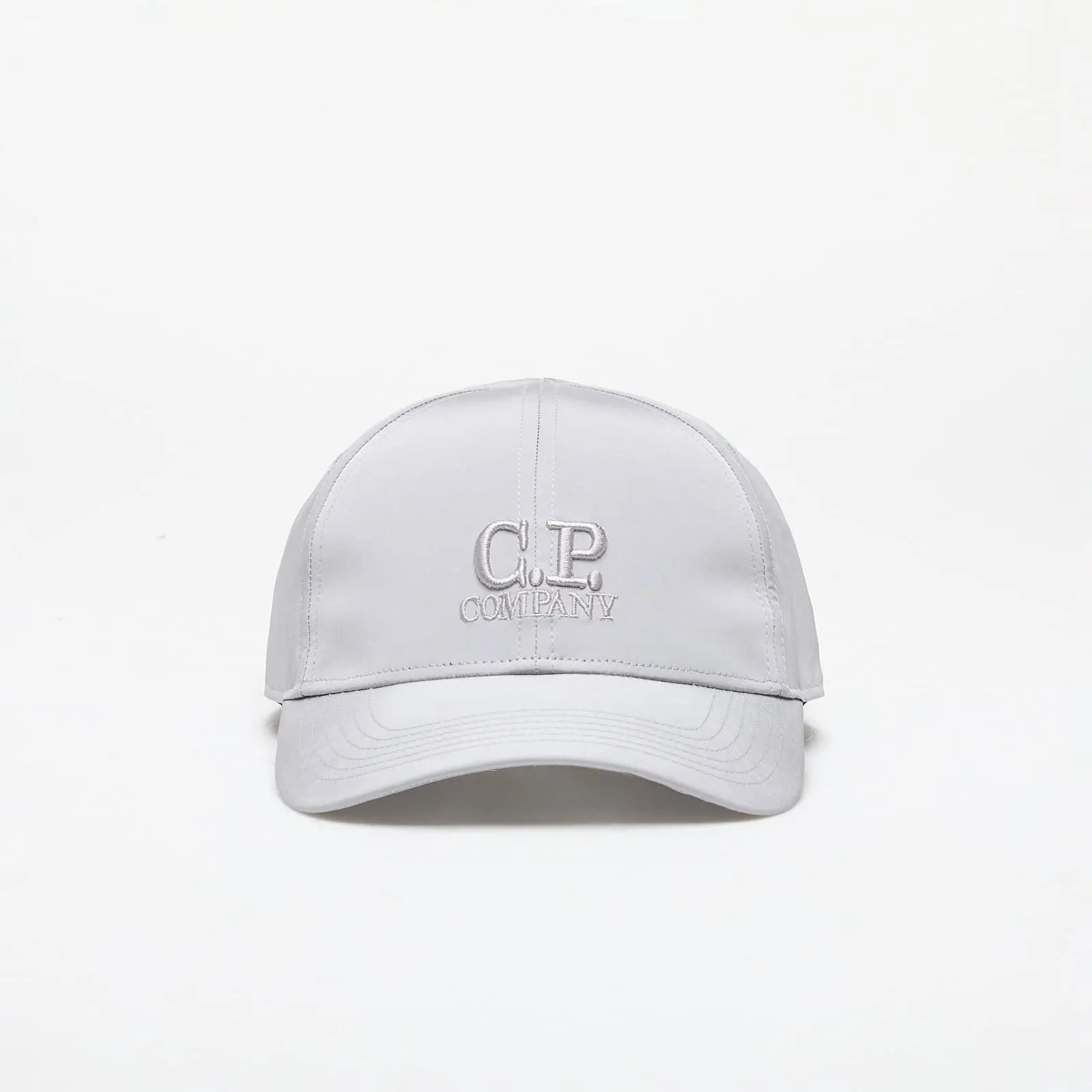 C.P. COMPANY CHROMER LOGO CAP DRIZZLE GREY