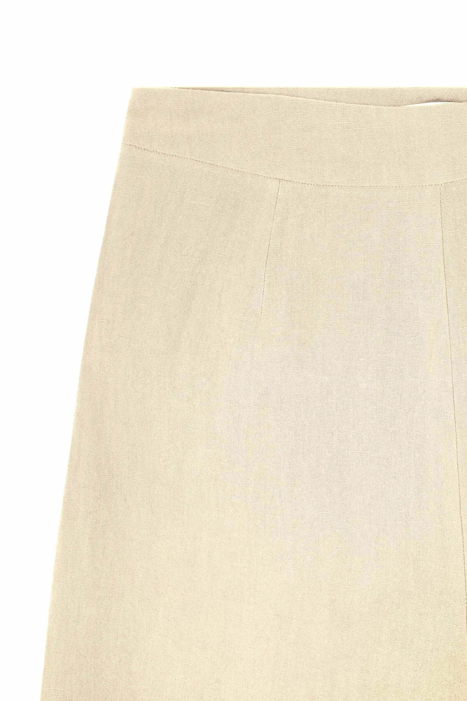 Dakota, vanilla virgin wool and linen pants