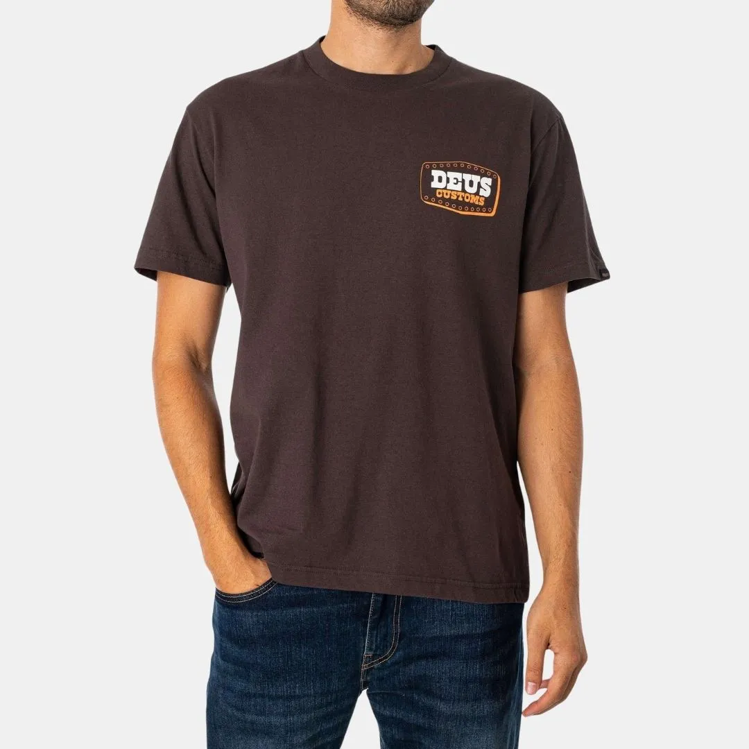 Deus Ex Machina Bucle Up Tee Choc Brown