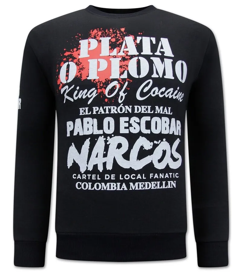 EL PATRON  JERSEY PABLO ESCOBAR HOMBRE  NEGRO