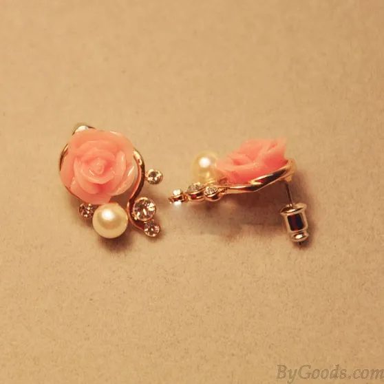Fashion Rhinestone Bohemia Rose Earrings