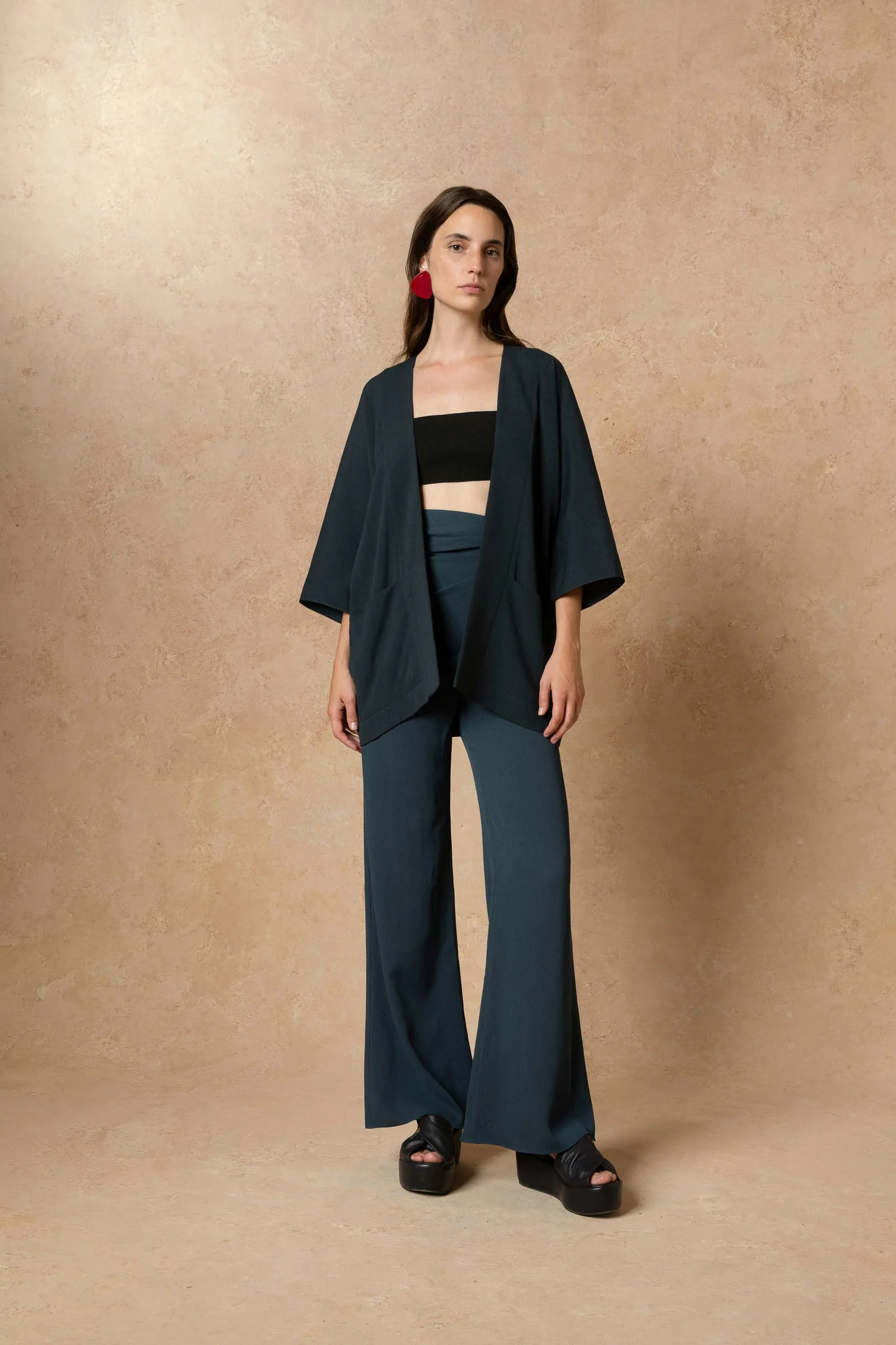 Fiona, blue pants