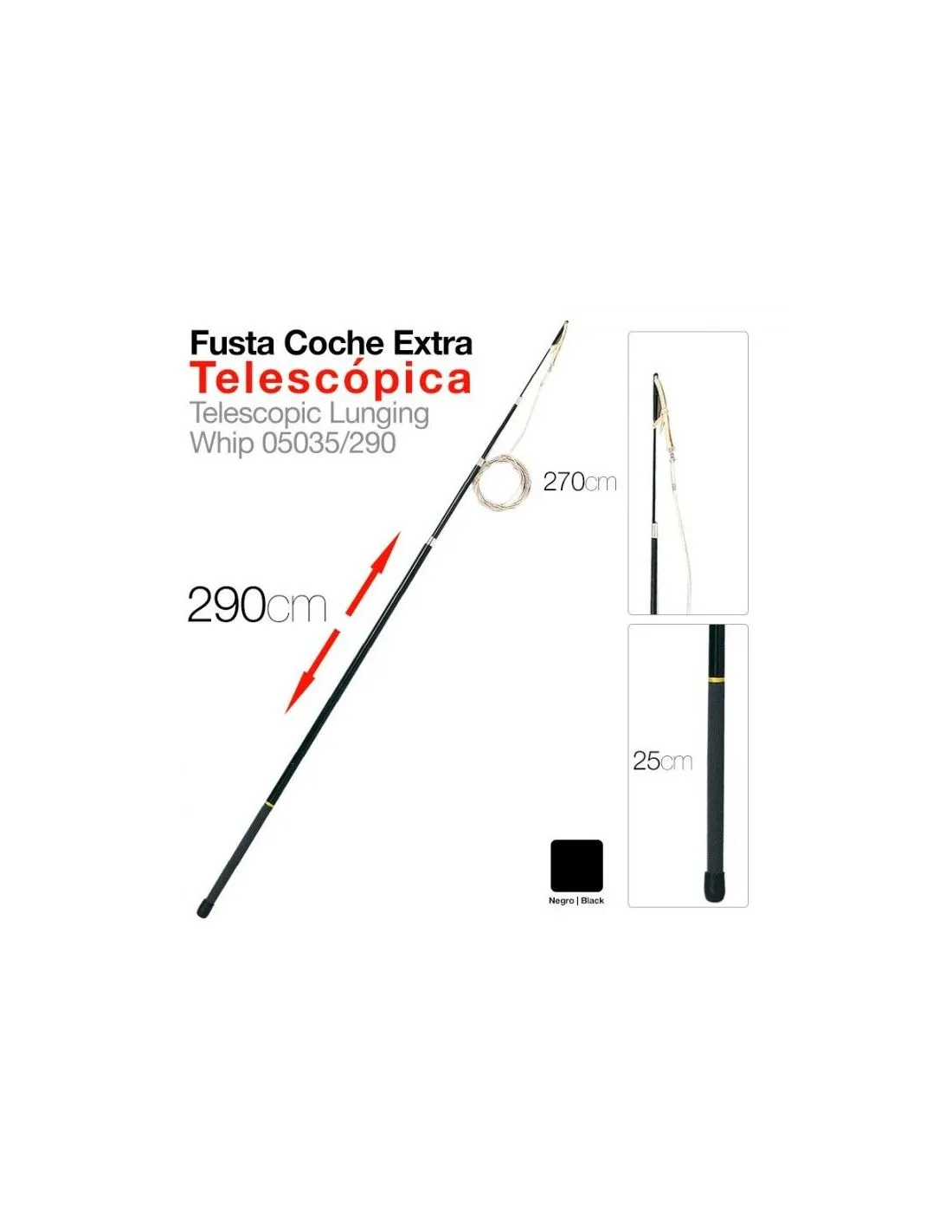 Fusta para Coche Telescópica Extra 2,90 m