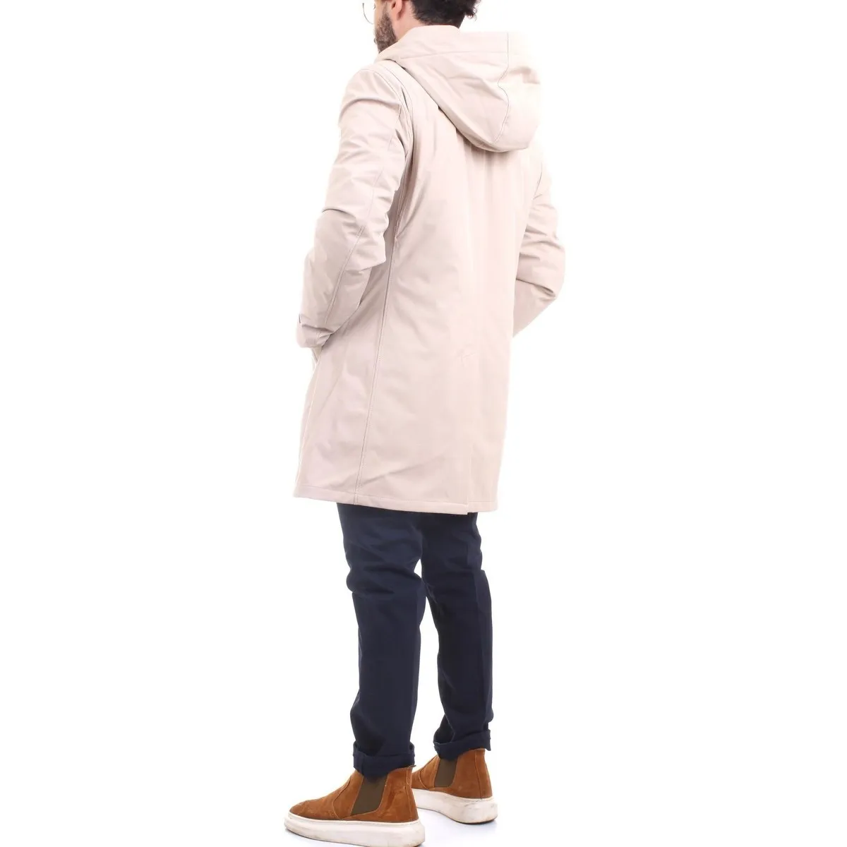 GBDA2001 Abrigo hombre beige