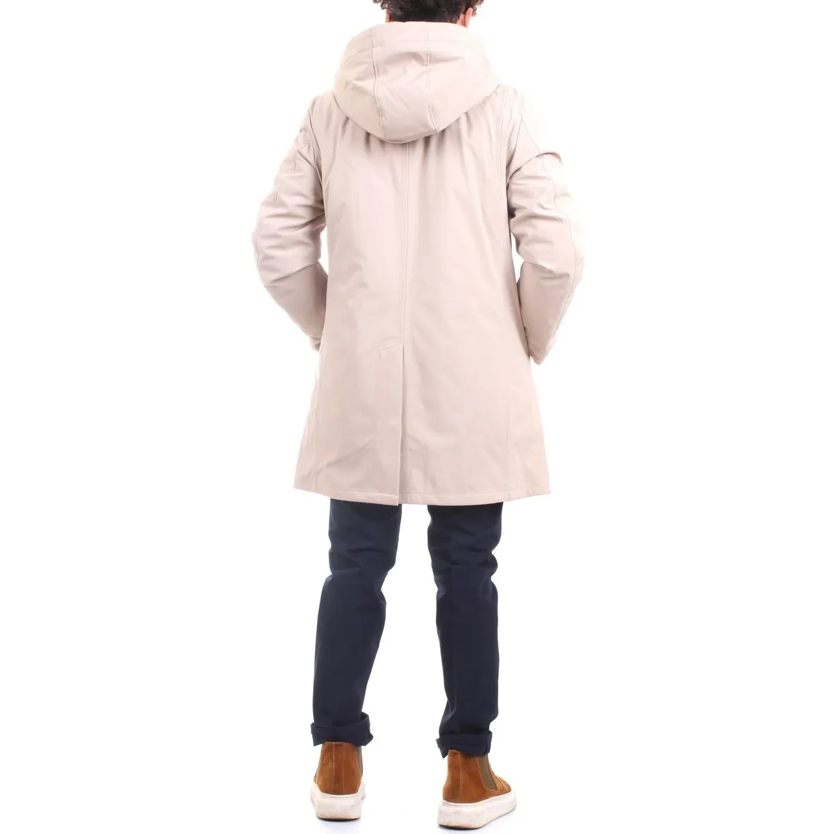 GBDA2001 Abrigo hombre beige