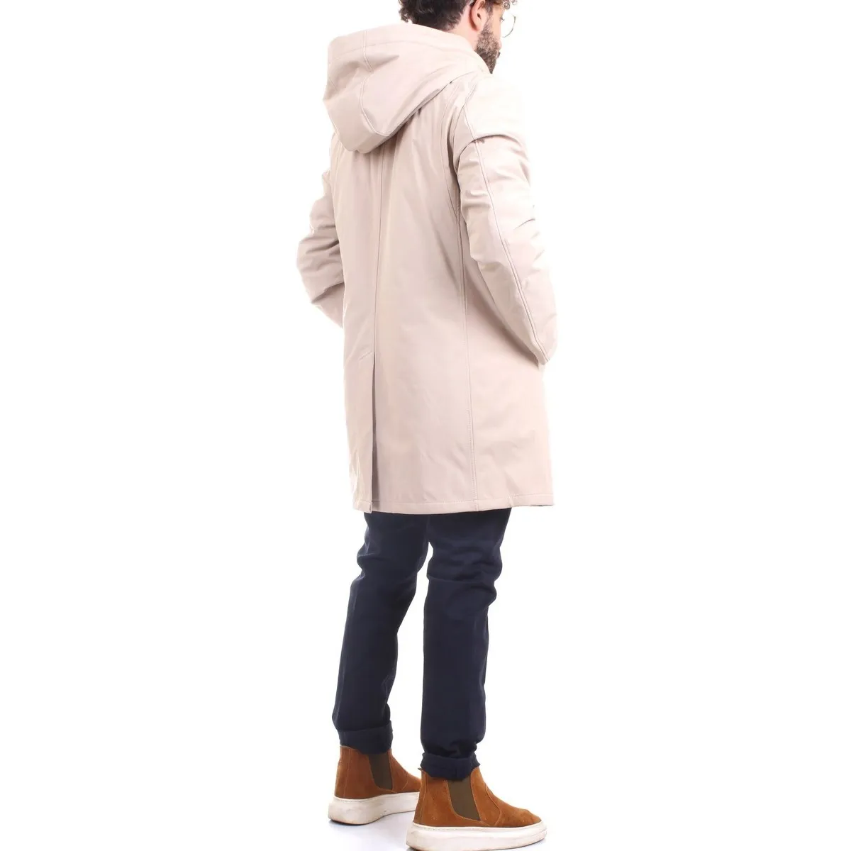 GBDA2001 Abrigo hombre beige