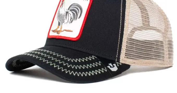 GOORIN BROS. THE COCK BLACK KOGUT TRUCKER  1010378BLK