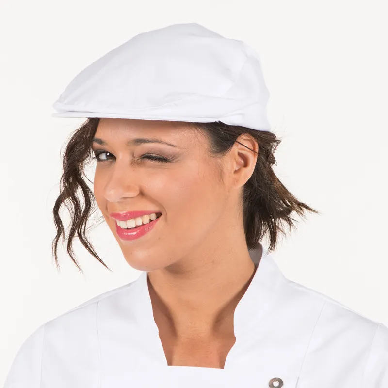 GORRA PARA HOSTELERíA BLANCA CON VISERA SIROS  GARY'S