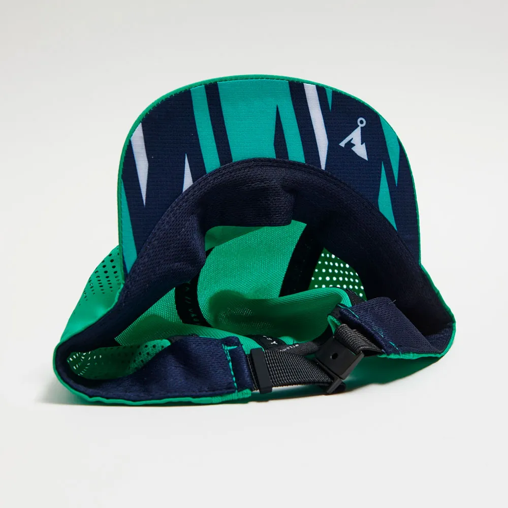 GORRA VÅGA FEATHER RACING CAP ELECTRIC MINT / NAVY BLUE