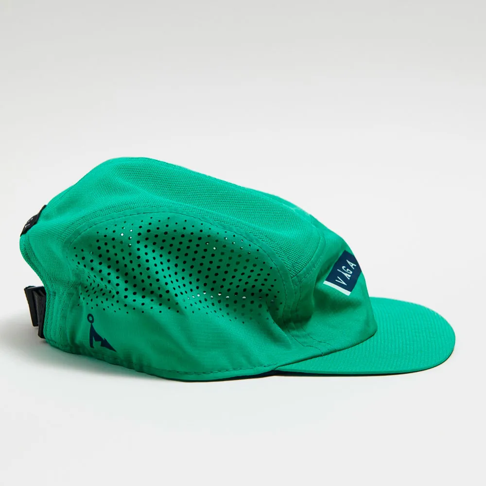 GORRA VÅGA FEATHER RACING CAP ELECTRIC MINT / NAVY BLUE