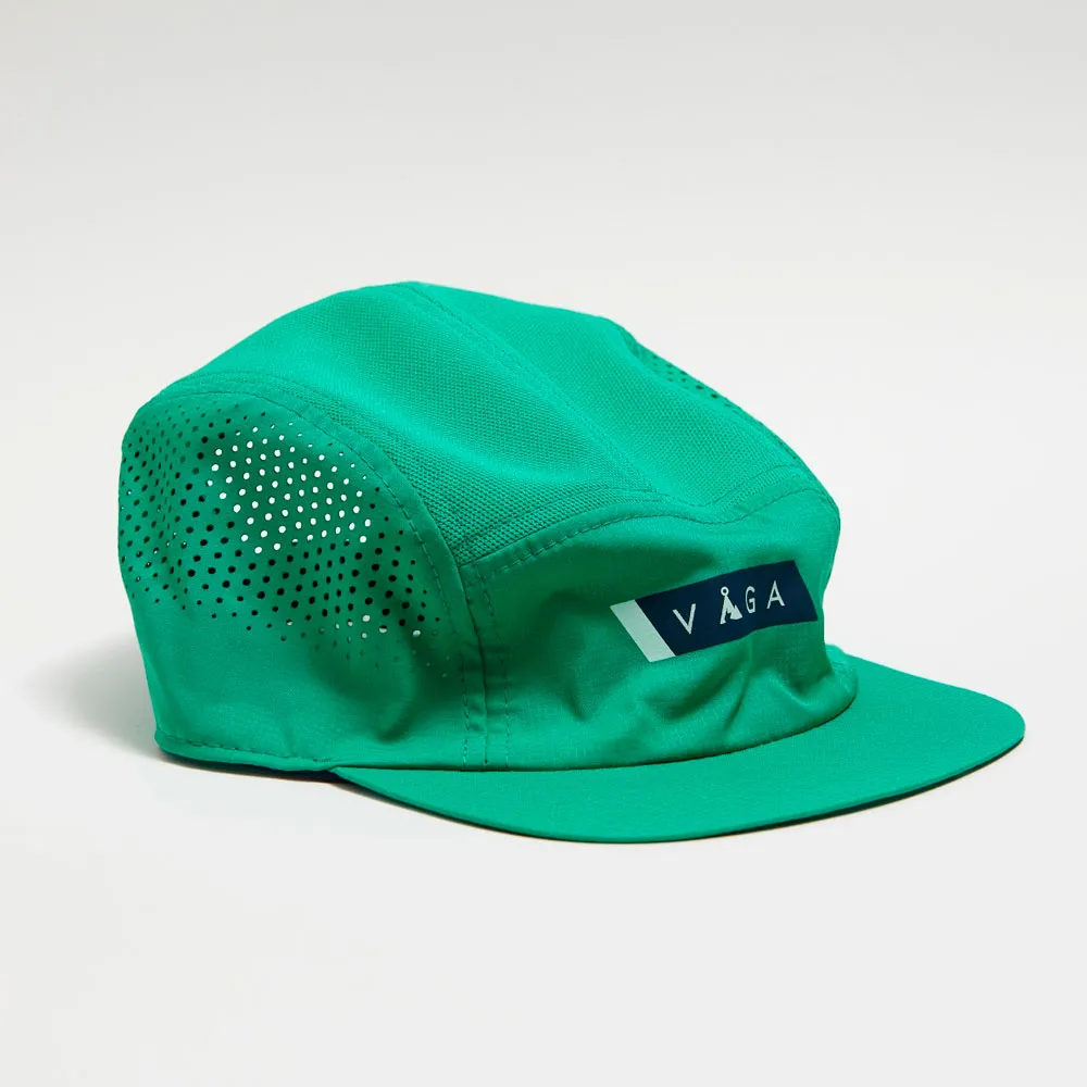 GORRA VÅGA FEATHER RACING CAP ELECTRIC MINT / NAVY BLUE