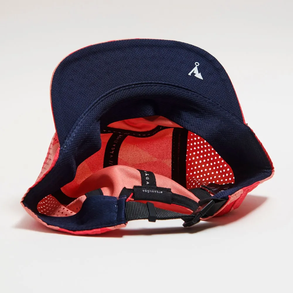 GORRA VÅGA FEATHER RACING CAP PASTEL ORANGE / PEACH / NAVY BLUE