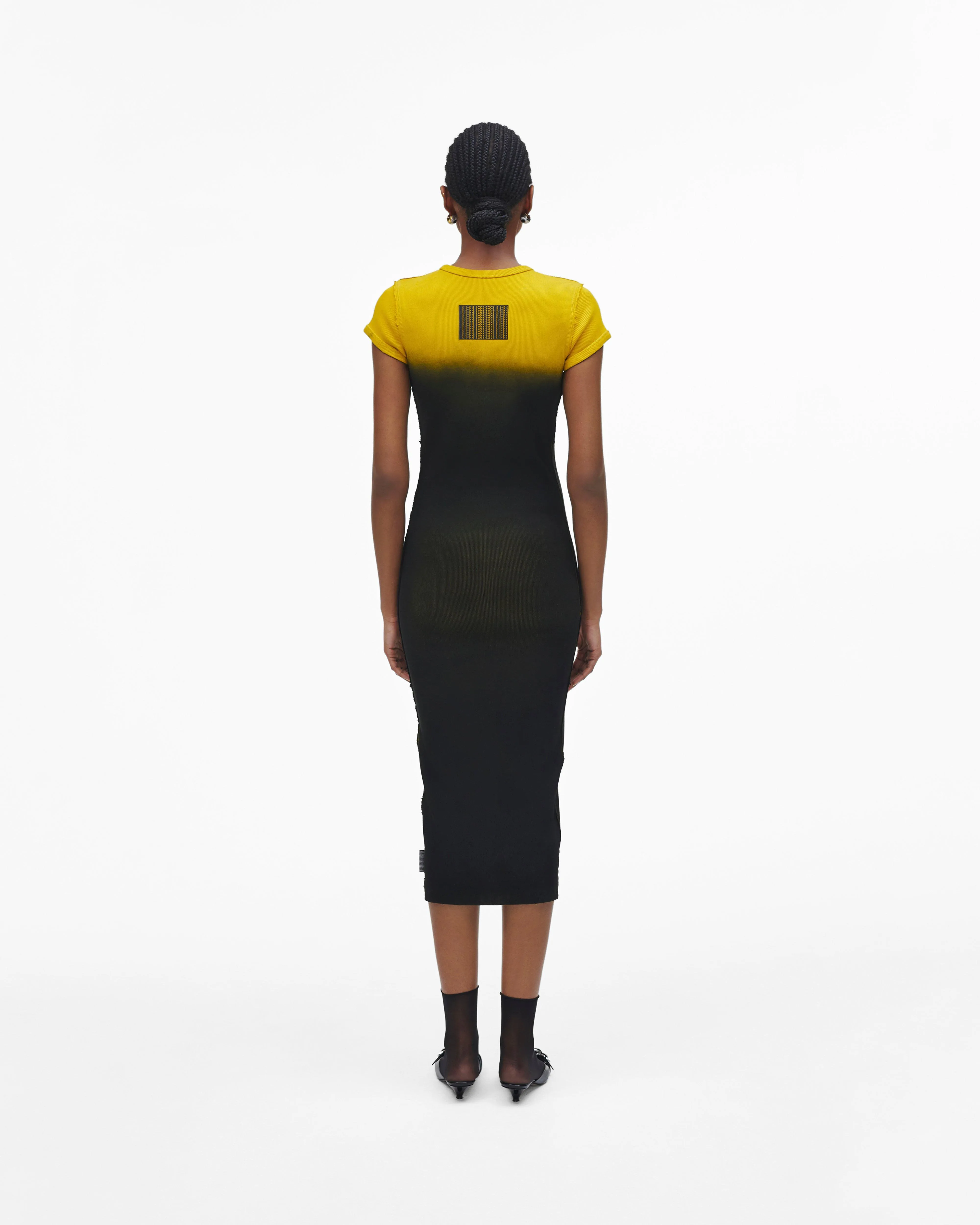 Grunge Spray Shrunken Tee Dress