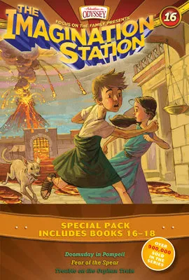 IMAGINATION STATION BOOKS 3PACK: DOOMSDAY IN POMPEII / IN FEAR OF THE SPEAR / TROUBLE ON THE ORPHAN TRAIN