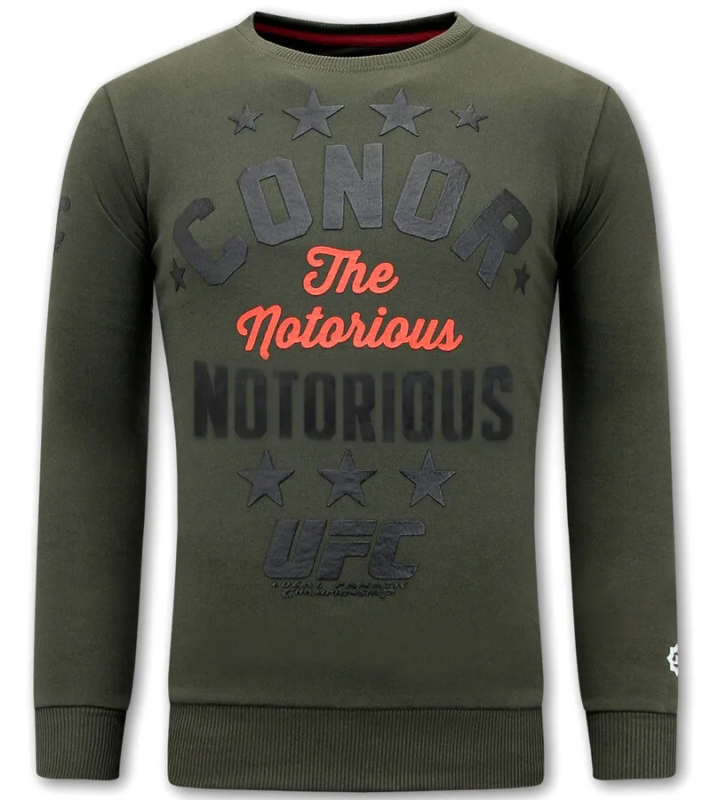 JERSEY DE HOMBRE CON ESTAMPADO  CONOR NOTORIOUS  VERDE